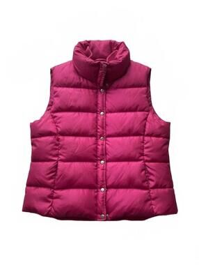 J.Crew Pink Puffer Vest Medium Lightweight Warm